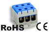 Tapping Terminal Block Al/Cu UK150/3N, 1P (6holes) 35-150mm² 290/320A, 3pcs/pck, TS35 ˄panel mount, blue