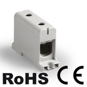 Universal Terminal Block Al/Cu UK150/1A, 1P (2holes) 35-150mm² 290/320A, TS35 ˄panel mount, grey