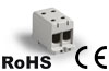 Tapping Terminal Block Al/Cu UK150/2A, 1P (4holes) 35-150mm² 290/320A, TS35 ˄panel mount, grey